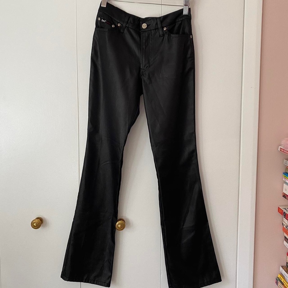 l.e.i. black bootcut pant